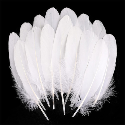 120pcs white goose feathers - goose,